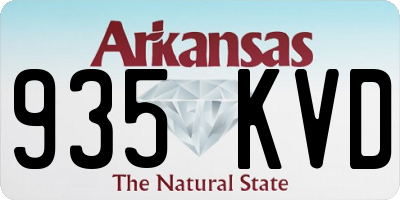 AR license plate 935KVD