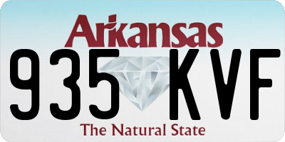 AR license plate 935KVF
