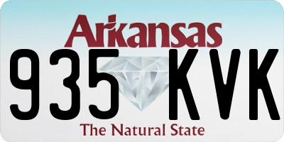 AR license plate 935KVK