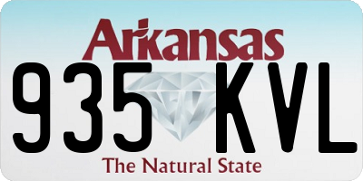 AR license plate 935KVL
