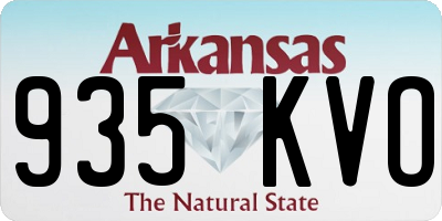 AR license plate 935KVO