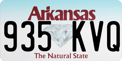 AR license plate 935KVQ