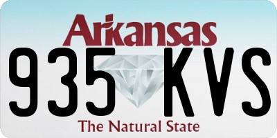 AR license plate 935KVS
