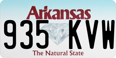 AR license plate 935KVW