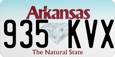 AR license plate 935KVX