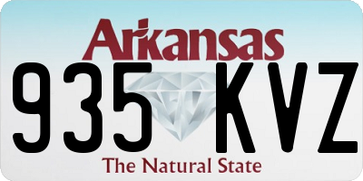 AR license plate 935KVZ
