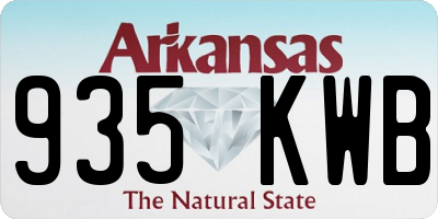 AR license plate 935KWB