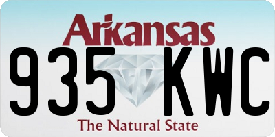 AR license plate 935KWC