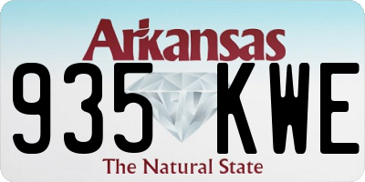 AR license plate 935KWE