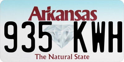 AR license plate 935KWH
