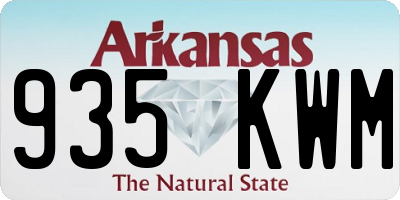 AR license plate 935KWM