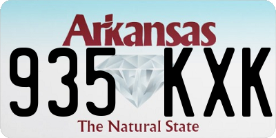 AR license plate 935KXK