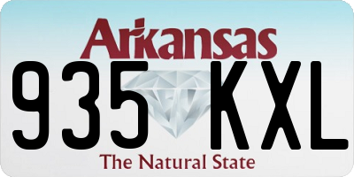AR license plate 935KXL