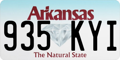 AR license plate 935KYI