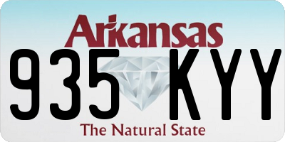 AR license plate 935KYY