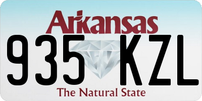 AR license plate 935KZL