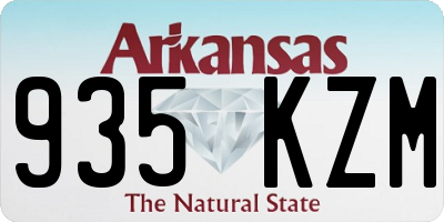 AR license plate 935KZM