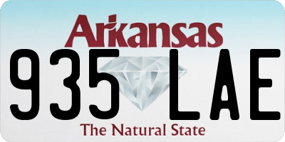 AR license plate 935LAE