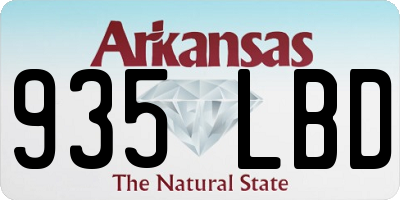 AR license plate 935LBD