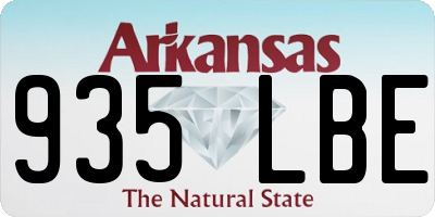 AR license plate 935LBE