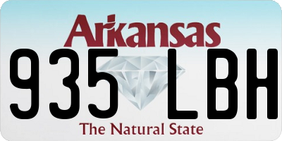 AR license plate 935LBH