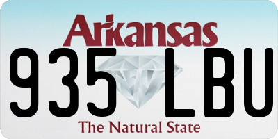 AR license plate 935LBU