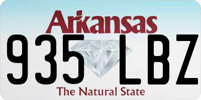 AR license plate 935LBZ