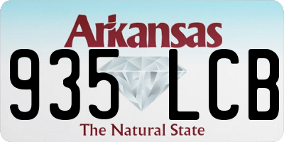 AR license plate 935LCB