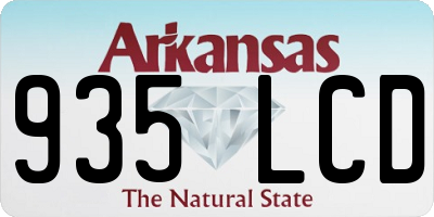 AR license plate 935LCD