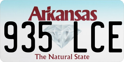 AR license plate 935LCE