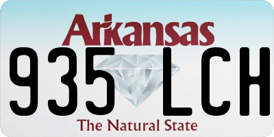 AR license plate 935LCH