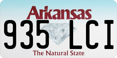 AR license plate 935LCI