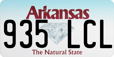 AR license plate 935LCL