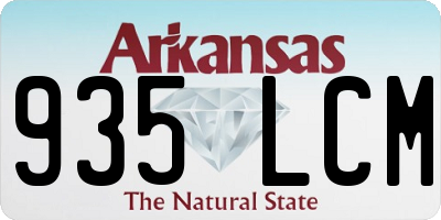 AR license plate 935LCM