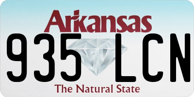AR license plate 935LCN