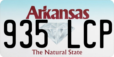 AR license plate 935LCP
