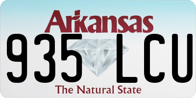 AR license plate 935LCU