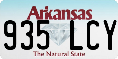 AR license plate 935LCY