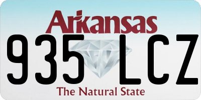 AR license plate 935LCZ