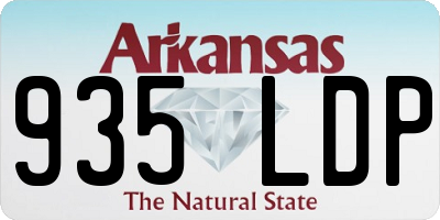 AR license plate 935LDP