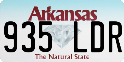 AR license plate 935LDR