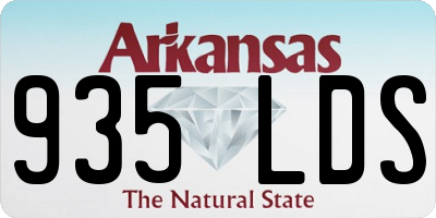 AR license plate 935LDS