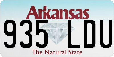 AR license plate 935LDU