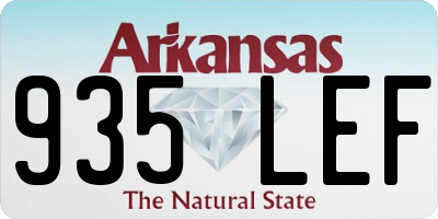 AR license plate 935LEF