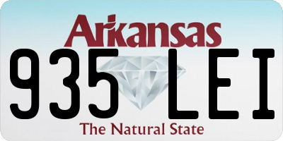 AR license plate 935LEI