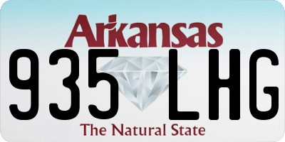 AR license plate 935LHG