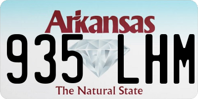 AR license plate 935LHM