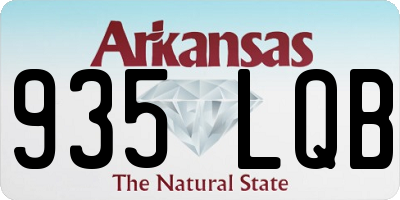 AR license plate 935LQB