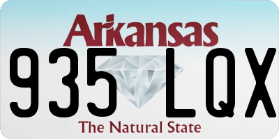 AR license plate 935LQX