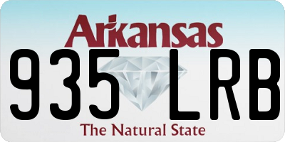 AR license plate 935LRB